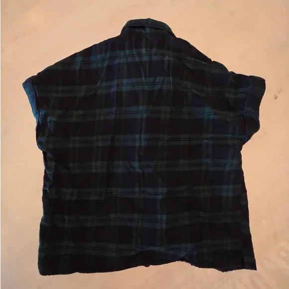 Madewell Women's Green Plaid Flannel Pajamas SZ Small - Picture 2 of 8